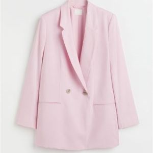H&M Light Pink Oversized Blazer